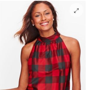 Talbot’s Buffalo Plaid Sleeveless Blouse